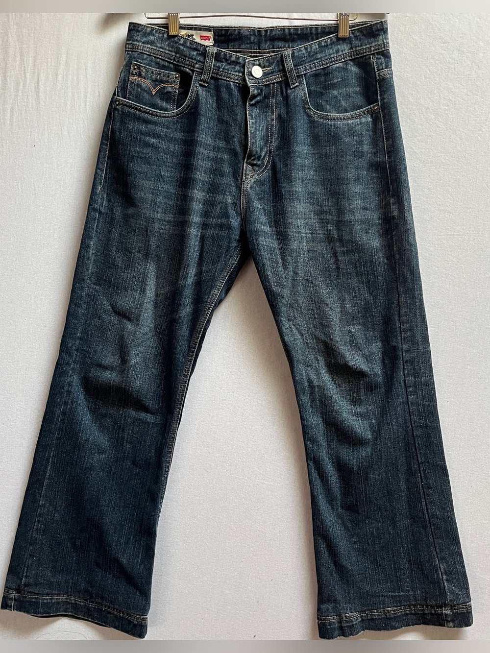 Levis Mens 513 Bod Heavy Ring N L Super Bootcut Jeans 100 % Size 32